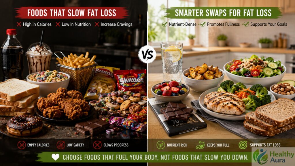 7 Day Realistic Diet Plan for Weight Loss With American Foods foods to avoid during a weight loss diet