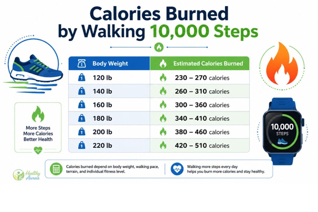 How Many Calories Does Walking 10,000 Steps Burn?