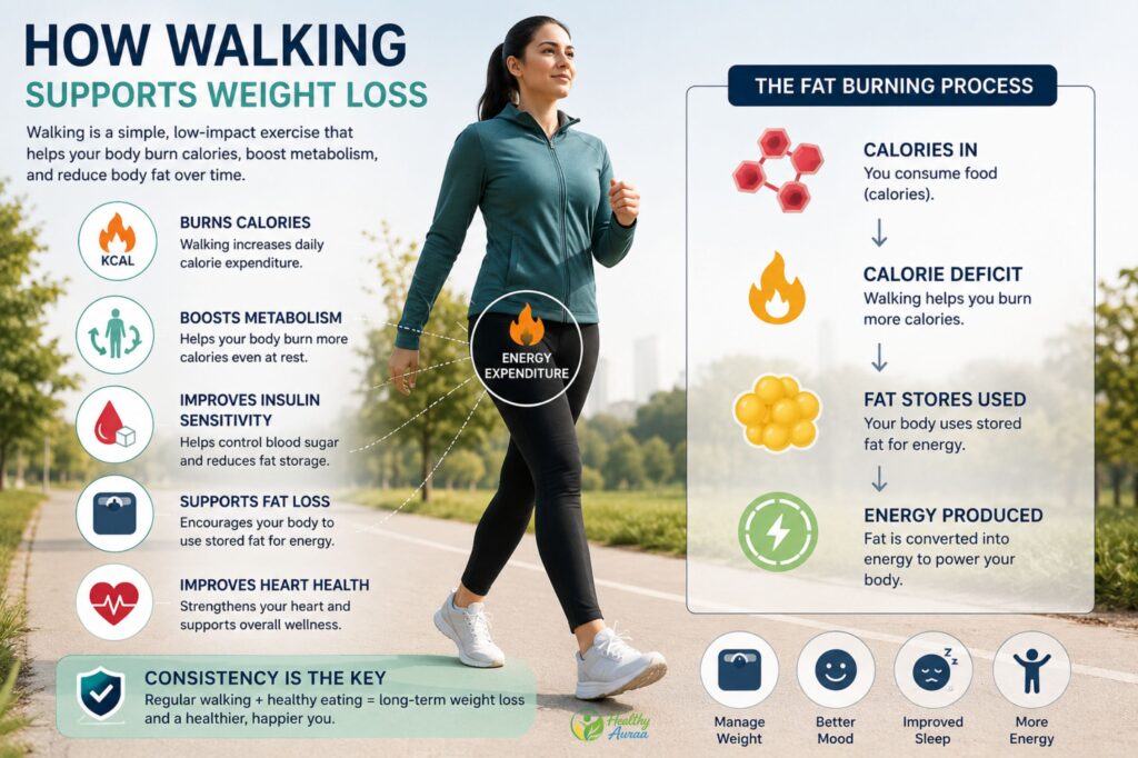 Science-based guide showing how many steps you should walk daily to lose weight, burn calories, and improve overall health.