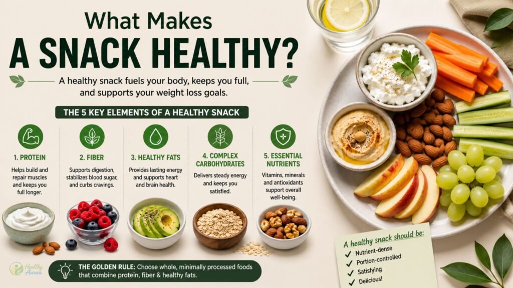 what makes a snack healthy