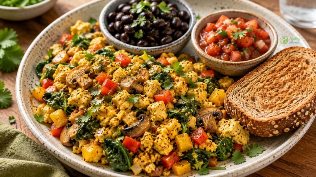 healthy breakfast for weight loss, combine the tofu