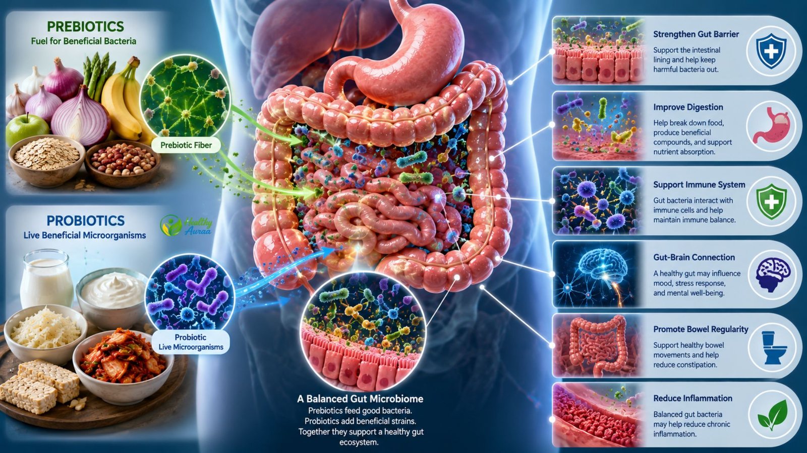 How Prebiotics and Probiotics Support Gut Health