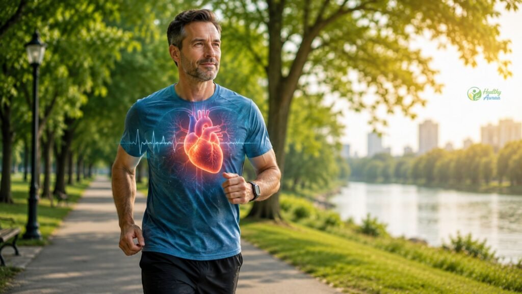 Exercise supporting cardiovascular health and a healthy heart